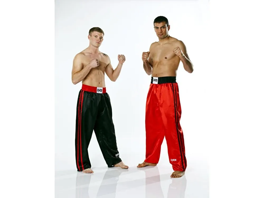 Nízká Cena Kalhoty DAX KICKBOXING FIGHTER PLUS černé - saténové