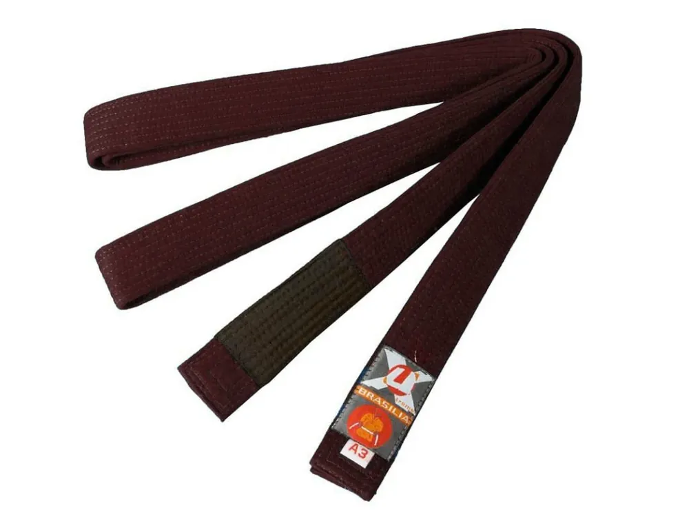 Vrácení Zdarma BRAZILIAN JIU JITSU PÁS NA KIMONO - HNĚDÝ