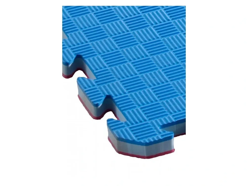 Horká Nabídka Tatami puzzle STANDARD 1m x 1m x 2cm červeno-modrá