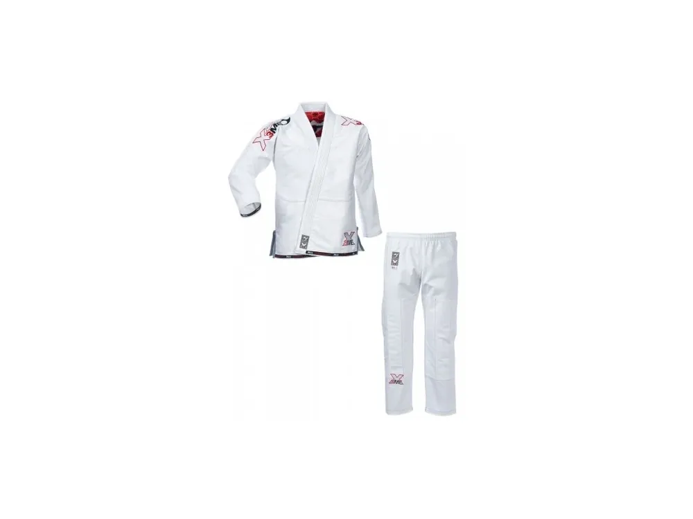 Sezónní Sleva BJJ kimono Brazilian Jiu Jitsu -EXTREM 2.0 Kids Boy bílo-červené