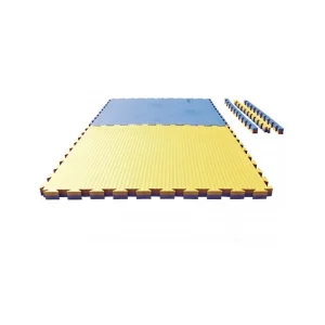 Tatami puzzle - 1m x 1m x 4cm - modro/žlutá Cenový Hit