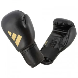 Adidas boxerské rukavice Speed 50, velikosti 4,6,8,10,12 OZ, černá/zlatá Akce
