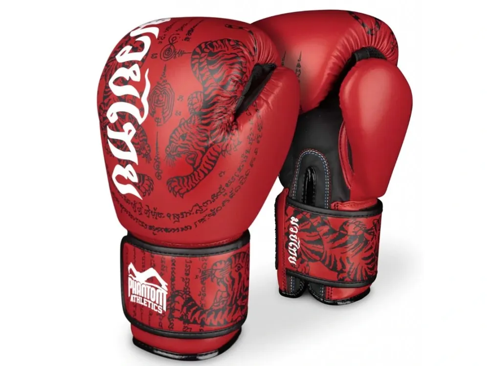 Vysoce Kvalitní Boxerské rukavice Phantom Athletics Muay Thai RED