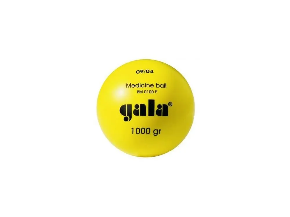 Míč medicinální 3 kg plast Gala žlutý Akce