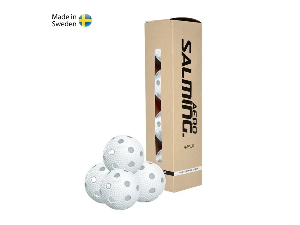Tovární Cena SALMING Aero Ball 4-pack, white