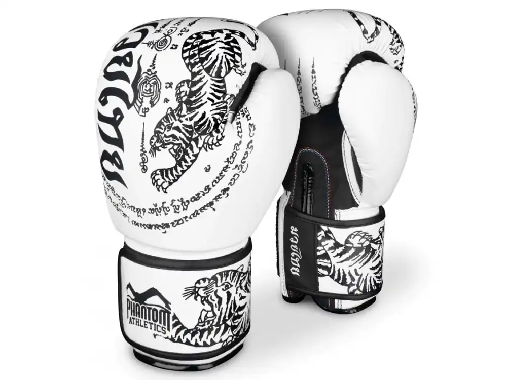 Boxerské rukavice Phantom Athletics Muay Thai WHITE Nová Kolekce