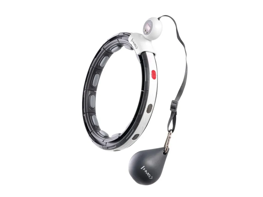 Expresní Doručení Masážní hula hoop HMS HHM15 se závažím, magnety a počítadlem černá