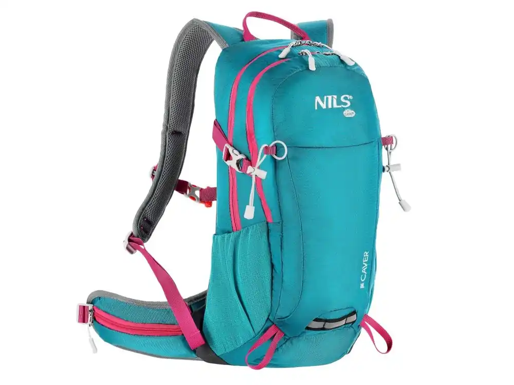 Ověřený Turistický batoh NILS Camp NC1950 Caver tyrkysový 18L