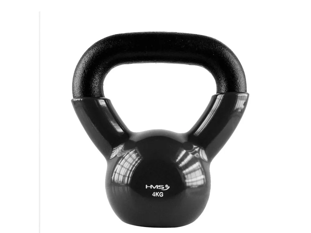 Dokud Zásoby Vydrží Kettlebell pokrytý vinylem HMS KNV04 4 kg, černý