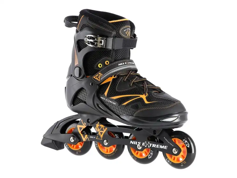 Kolečkové brusle NILS Extreme NA9022, oranžové Ověřený