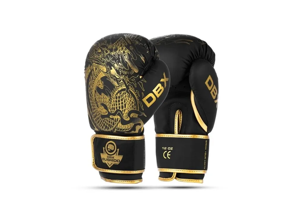 Nízká Cena Boxerské rukavice DBX BUSHIDO Gold Dragon