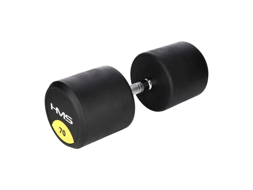 Cenový Hit Pogumovaná jednoruční činka HMS HG Pro 70 kg