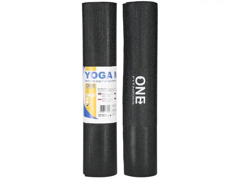 Podložka pro jógu ONE Fitness YM02 černá Super Cena