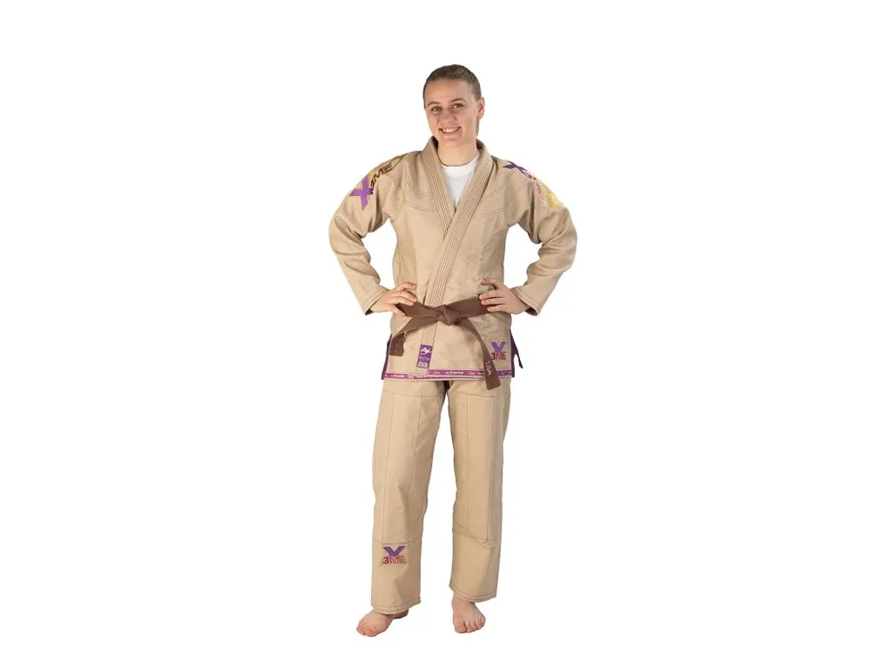 Výprodej BJJ kimono EXTREME 2.0 C24 sand/purple Lady