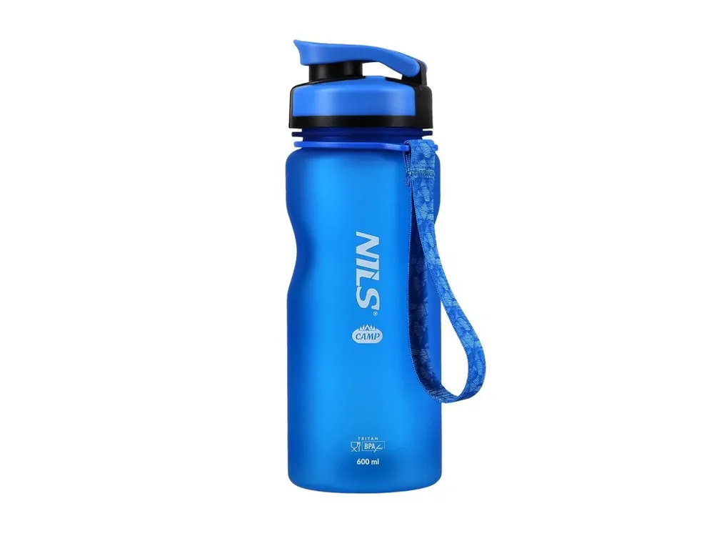 Značkový Tritanová láhev na pití NILS Camp NC1740 600 ml modrá