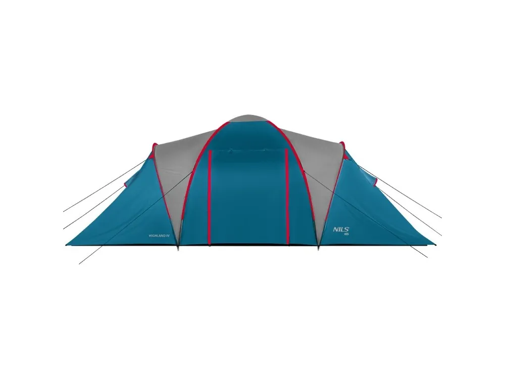 Rodinný stan NILS Camp NC6431 Highland IV modrý/světle šedý Akční Nabídka