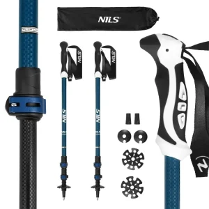 Vysoce Kvalitní Trekingové hole NILS TK8601 modré