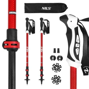 Akční Nabídka Trekingové hole NILS TK8601 červené