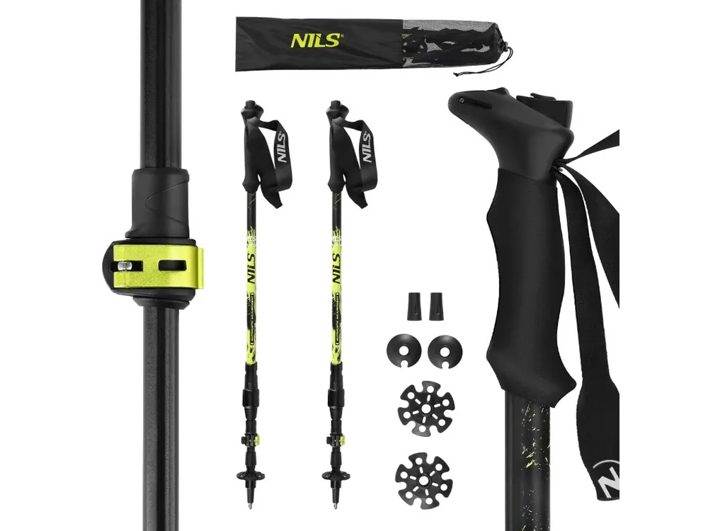 Nízká Cena Automatické trekingové hole NILS TK8608