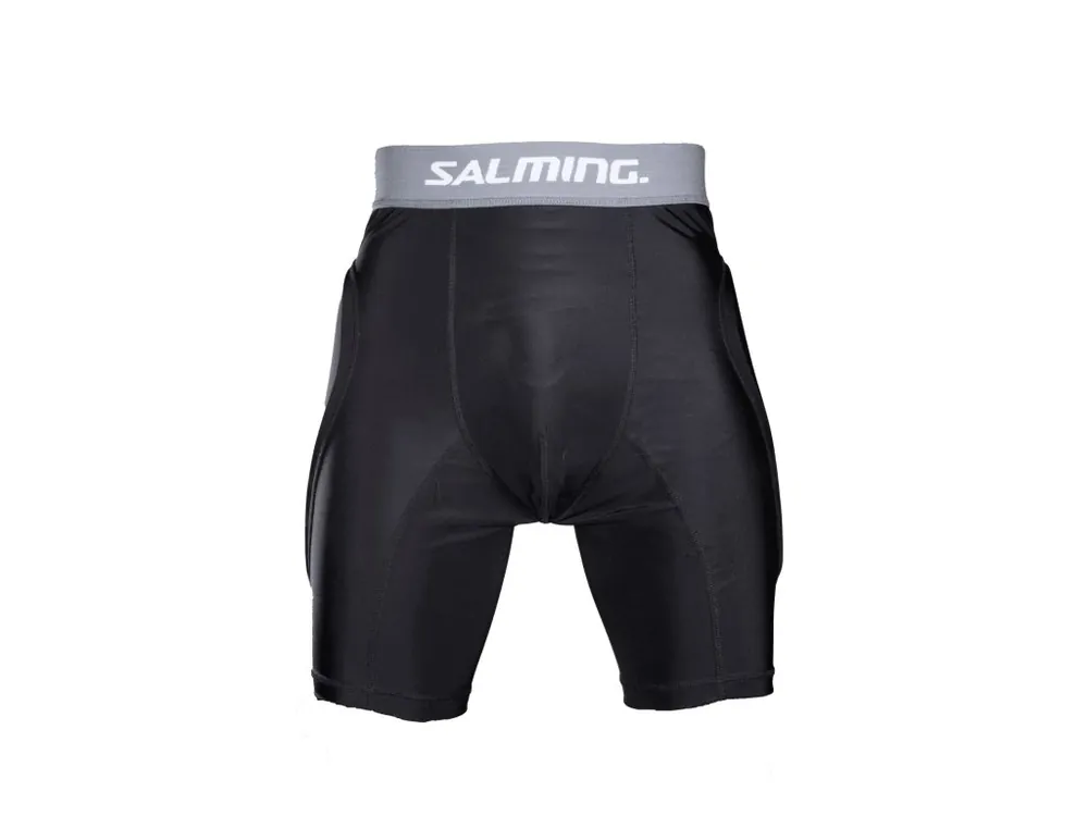 SALMING Goalie Protective Shorts E-Series Black/Grey Zlevněný