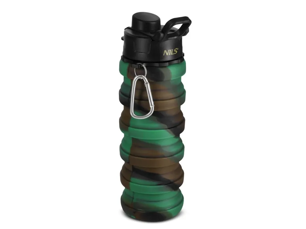 Poslední Šance Skládací silikonová láhev NILS Camp NC4106 500ml zelená