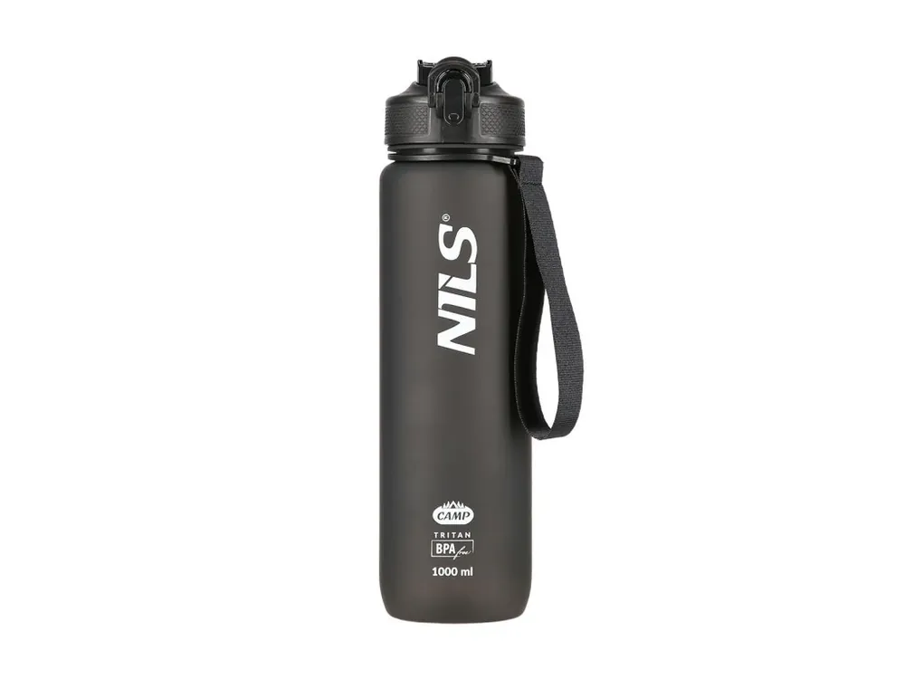 Tritanová láhev na pití NILS Camp NCD68 1000 ml černá Nová Kolekce