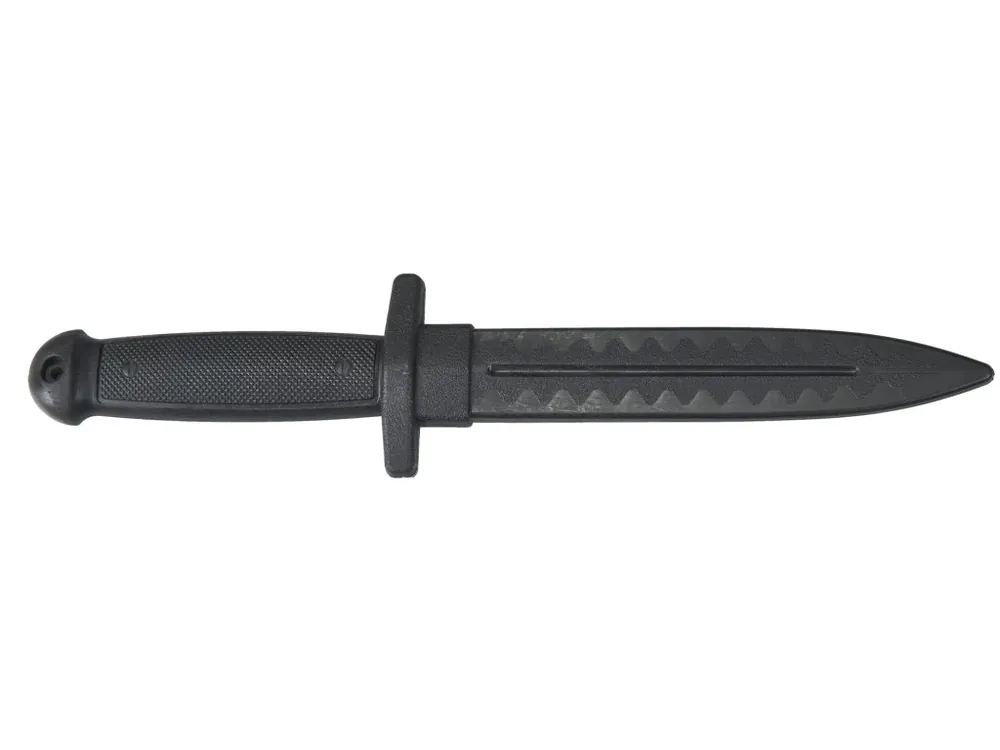 Plastový černý tréninkový nůž 30cm Autentický
