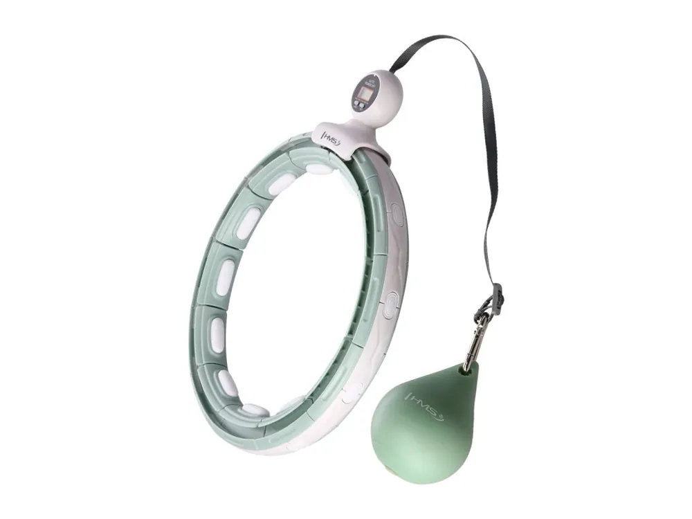 Nejlepší Cena Masážní hula hoop HMS HHM15 se závažím, magnety a počítadlem zelená