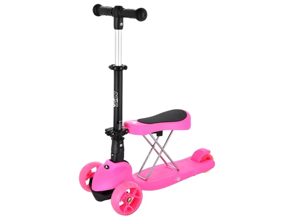 Přímo Od Výrobce Dětská koloběžka NILS Fun HLB12 2v1 růžová