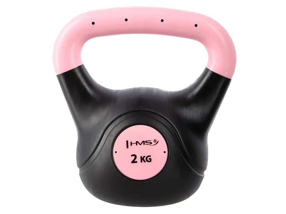 Kompozitový kettlebell HMS KPC02 Vin-Bell 2 kg růžový Oblíbený