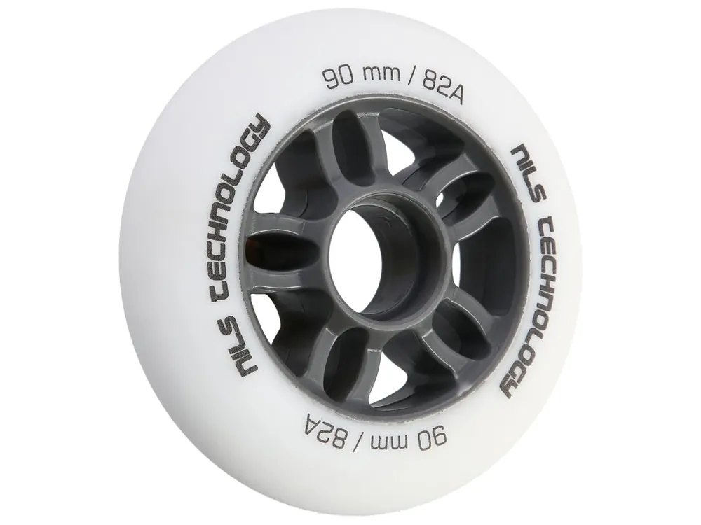 Matná kolečka NILS Extreme PU 90x24 82A, bílá, 4 ks Speciální Cena