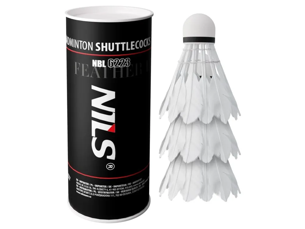 Badmintonové míčky z peří NILS NBL6223 s LED 3 ks Top Prodej