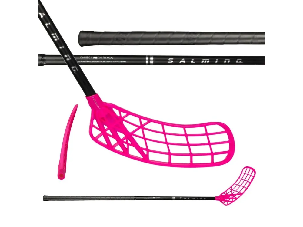 SALMING Q-series Carbon Pro 2.0 RD Oval Trident 27 Black/Silver Horká Nabídka