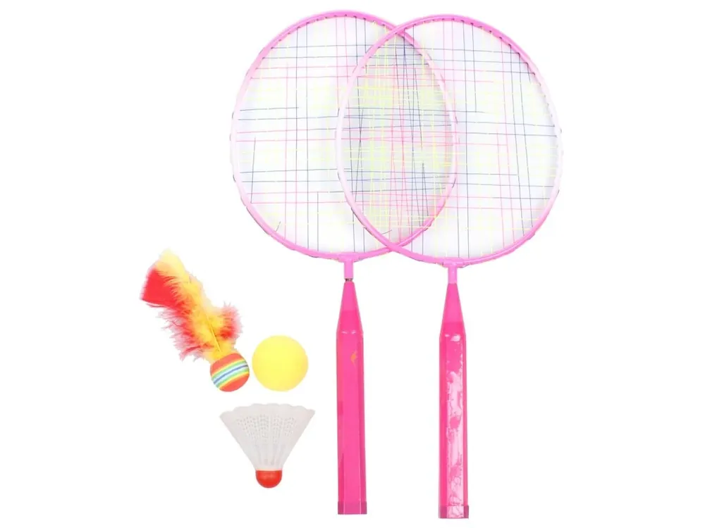Poslední Šance Training Set JR badmintonová sada růžová
