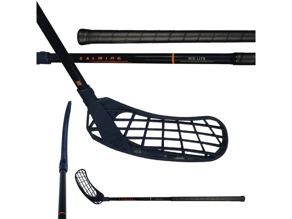 SALMING Quest2 Mid Midlite 35 JR Navy/Nectarine Hit Sezóny