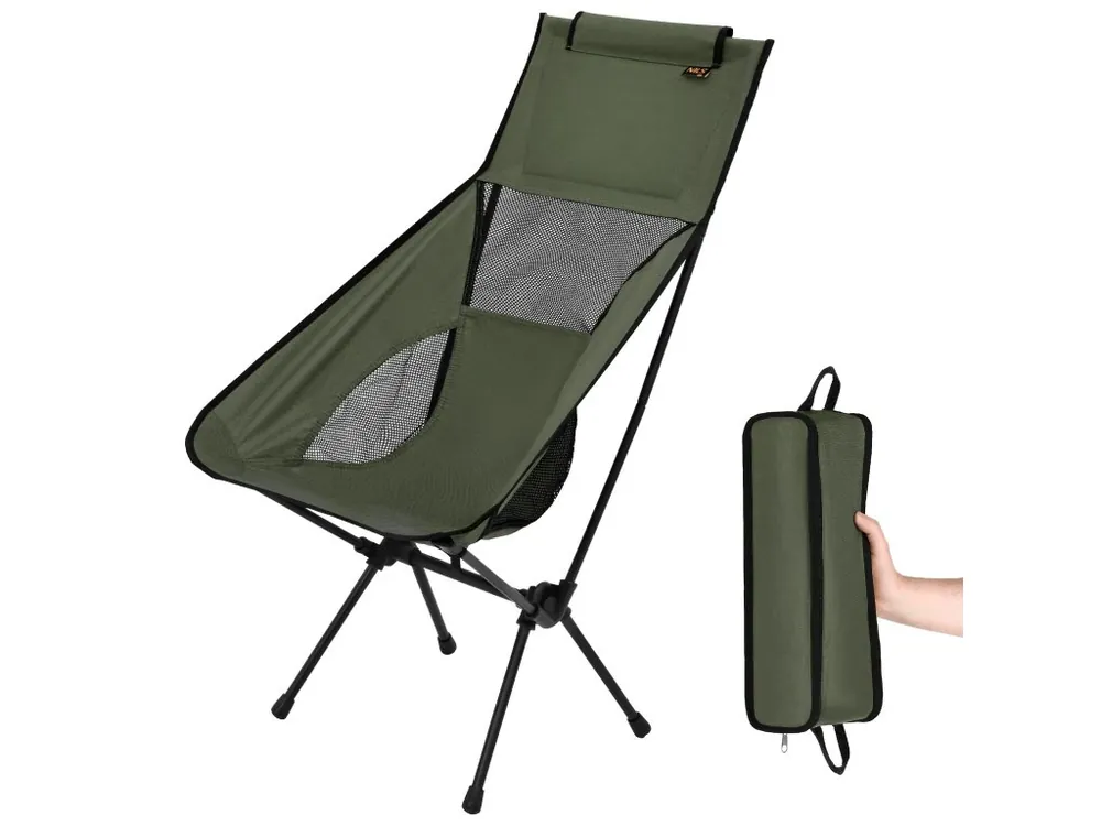 Ultralehké skládací křeslo NILS Camp NC3321 khaki Akce