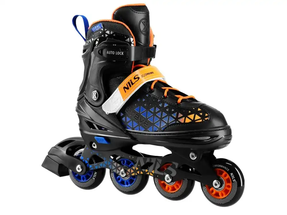 Finální Výprodej Kolečkové brusle NILS Extreme NH18190A 2v1 Brave modré