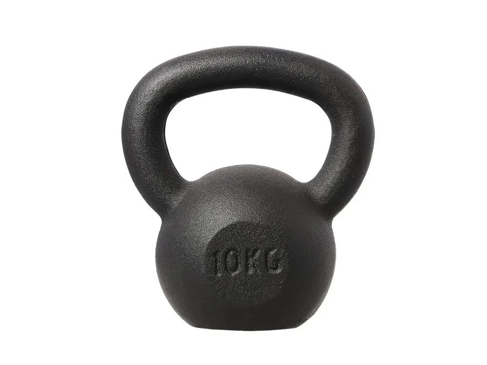 Litinový kettlebell HMS KZG10 10 kg, černý Akce