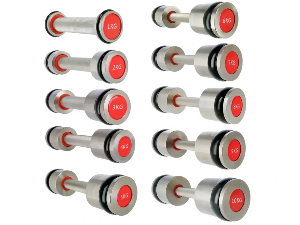 Chromované profesionální činky SET HMS PREMIUM HH06 2 x 6 kg Hit Sezóny