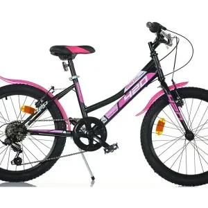 Značkový Juniorské kolo Dino bikes 20" černorůžové