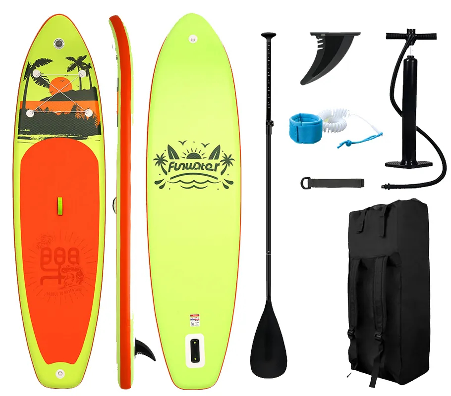 Paddleboard 335x84x15 cm s příslušenstvím žlutooranžový Dokud Zásoby Vydrží