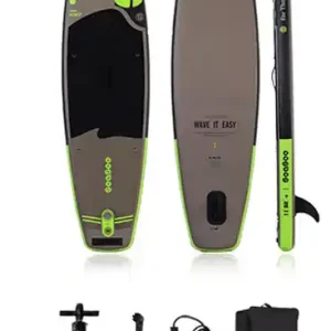 Paddleboard 335x81x15 cm s příslušenstvím šedočerný Autentický
