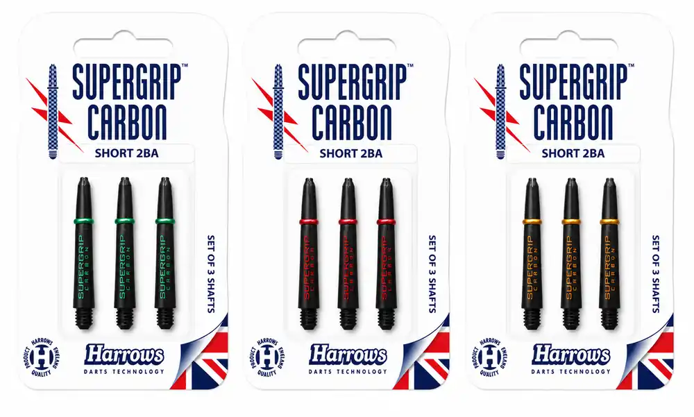 Harrows T73K Speciální násadky SUPERGRIP CARBON velikost S, M Nejlepší Volba