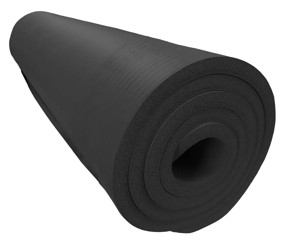 Novinka Gymnastická NBR podložka 183x60x1,2 cm, ČERNÁ