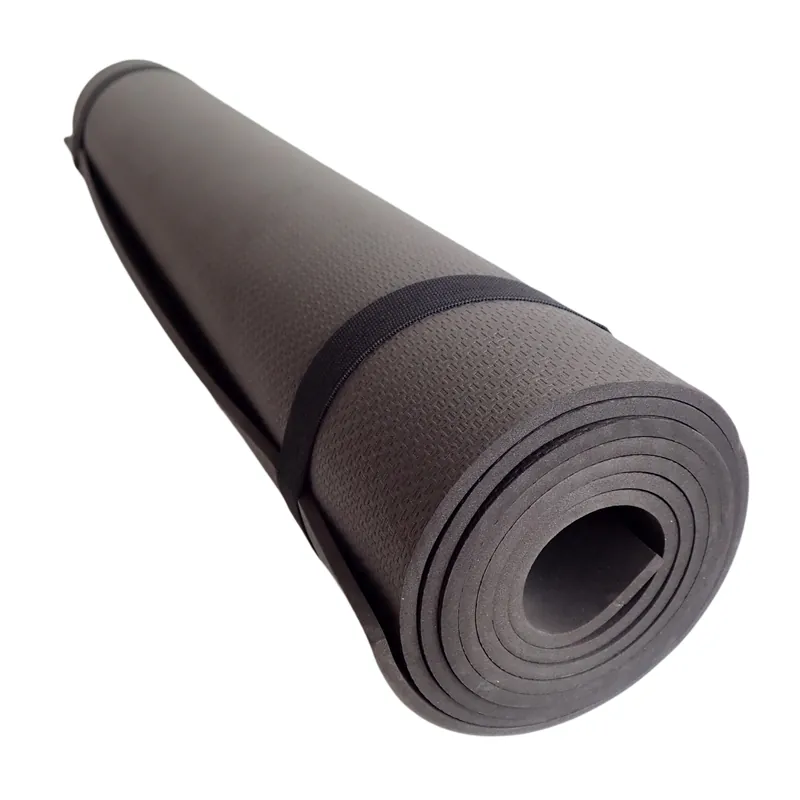 Gymnastická podložka 173 x 61 x 0,4 cm ČERNÁ Finální Výprodej