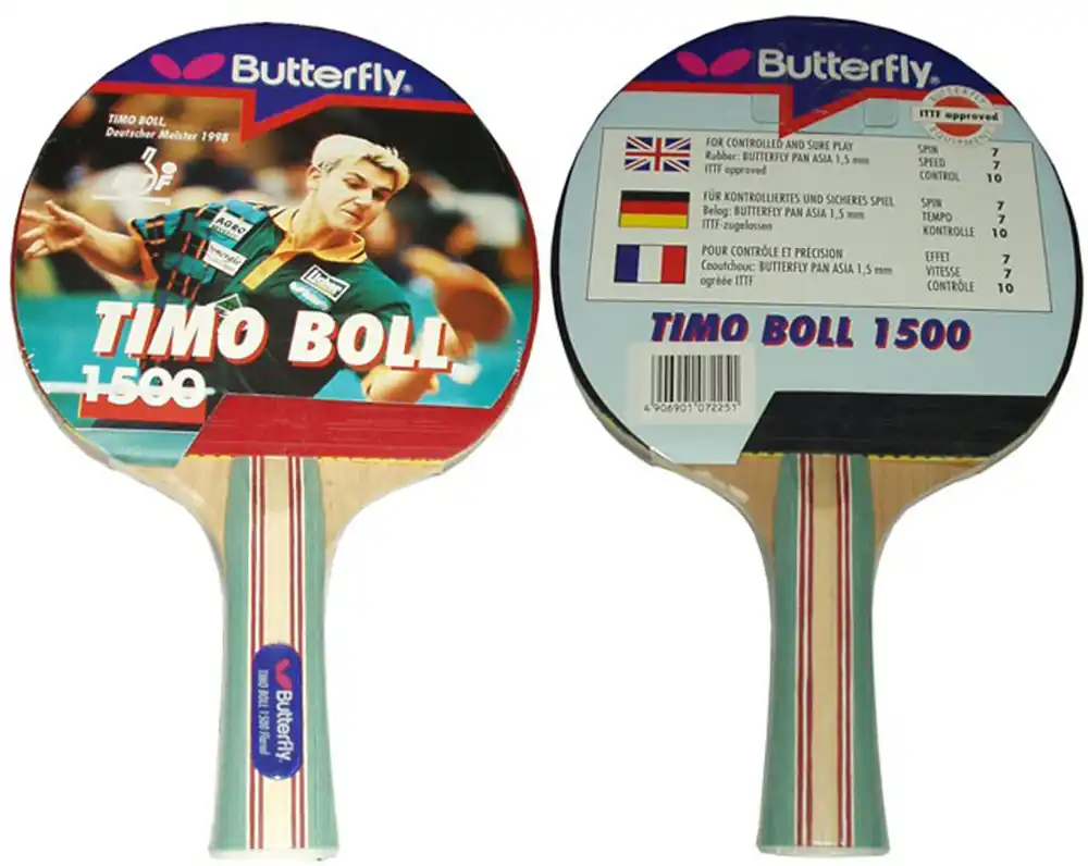 Butterfly - Kvalitní pingpongová pálka Boll 1500 Sleva