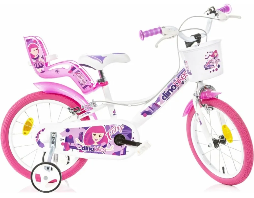 Top Prodej Atraktivní dívčí kolo Dino bikes FAIRY 16" bílé