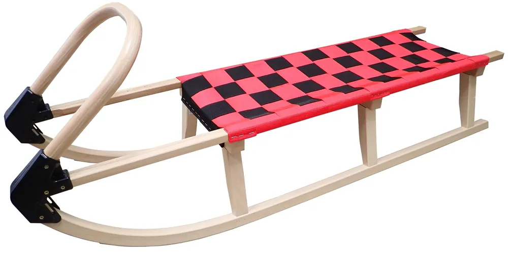 Nejlepší Volba sáně 125cm dřevěné - červené