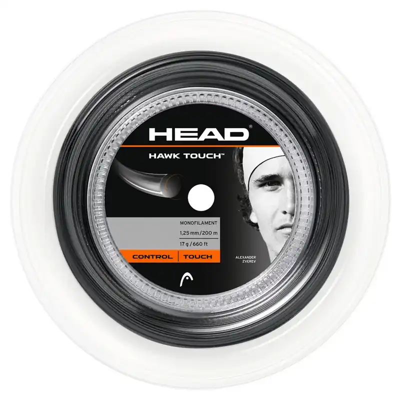 Tenisový výplet Head Hawk Rough Reel Antracite (120 m) 1.25 mm Rychlé Dodání