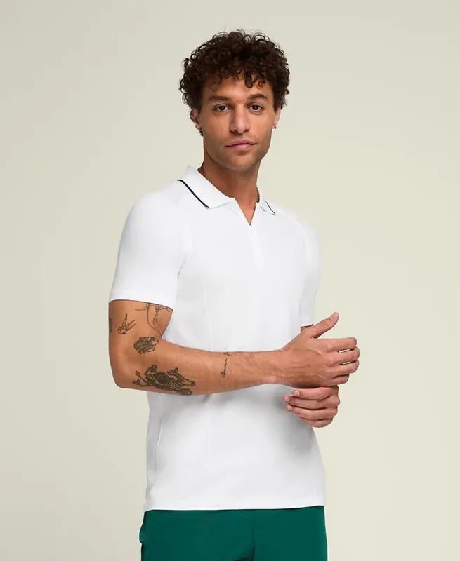 Akční Nabídka Pánské tričko Wilson M Team Seamless Polo 2.0 Bright White